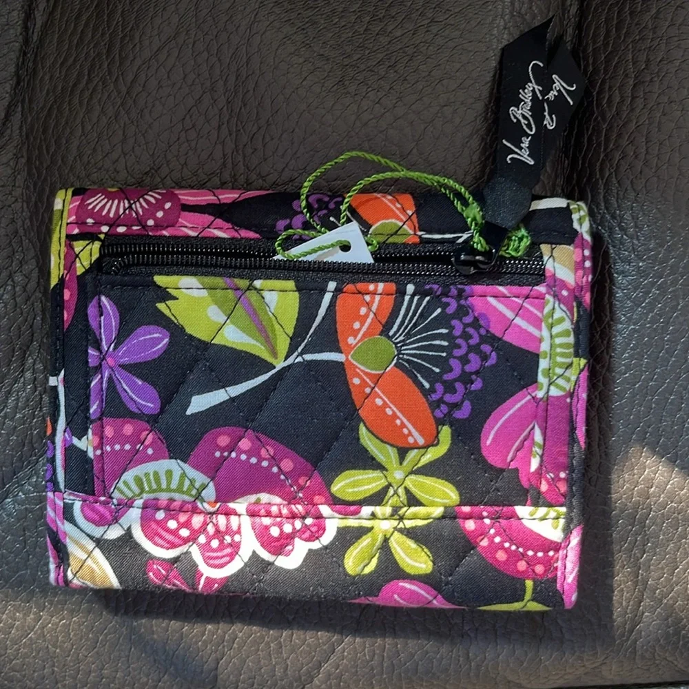 Vera Bradley euro wallet in pirouette pink